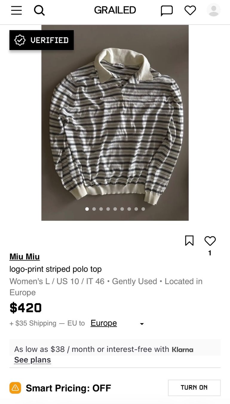 Magliette Polo: Miu Miu Longsleeve Cotton M/46 – Nuovo (secondo la descrizione) da Origlio venduto da sto_2pxf 5