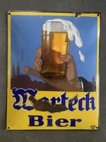 Emailschild Warteck Bier Basel