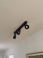 Ikea Deckenleuchte grau, 3 verstellbare Spots