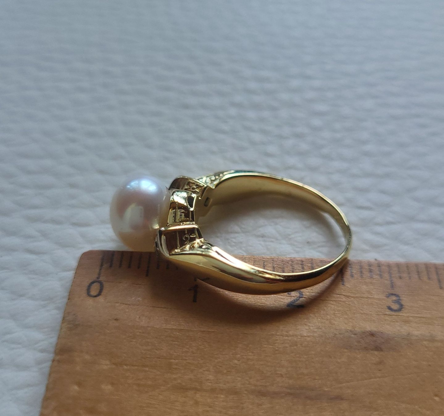 Anelli: Gold 585 Ring Mit Perle und Diamanten – Usato da Wald ZH venduto da Dasilver 2
