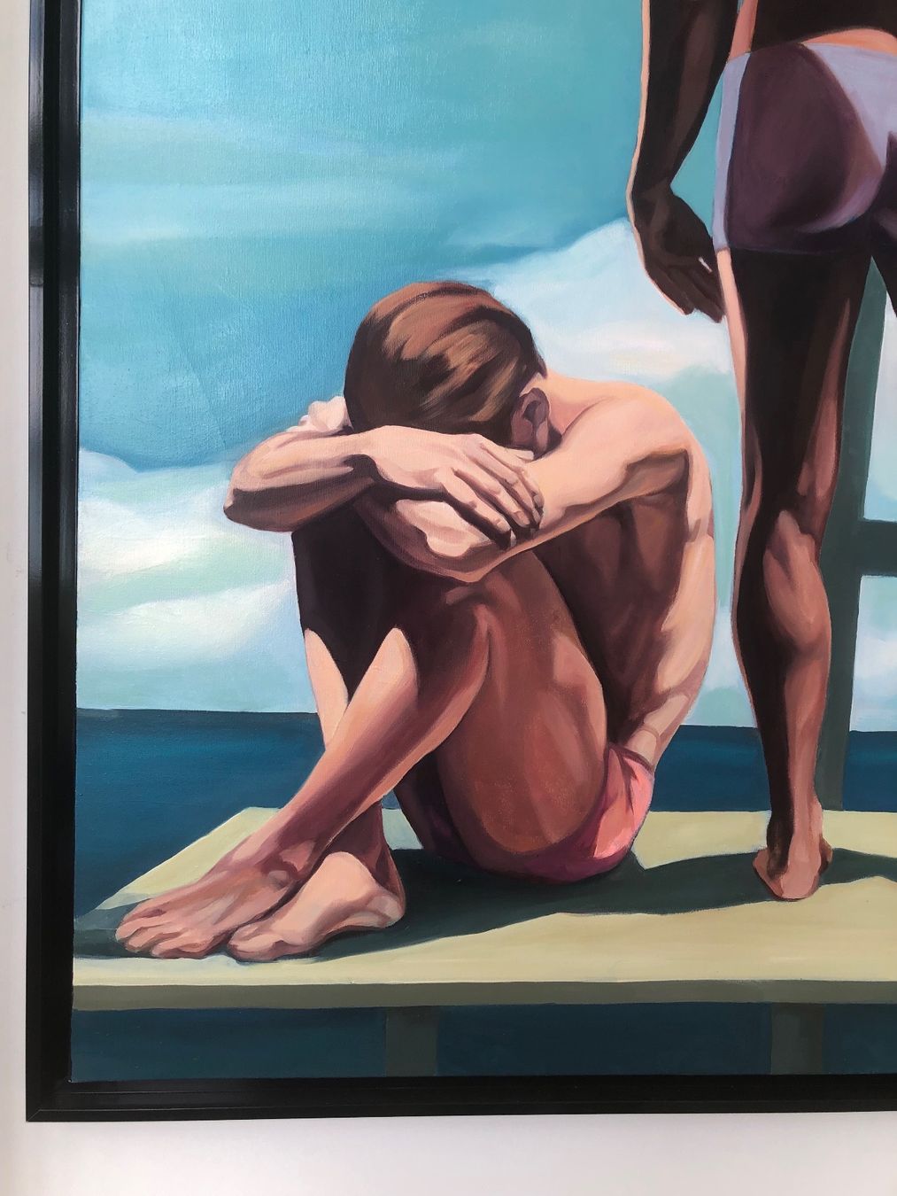 Gemälde: L'echelle - Öl auf Leinwand - Orginalbild - 135 x 95 cm – Gebraucht aus Wollerau von stormhunter 1