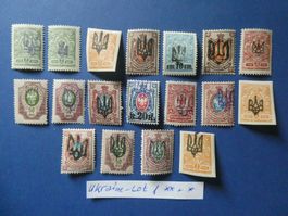 Ukraine Lot 1 postfrisch ** und *