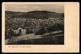 AK St. Gallen, Totalansicht mit dem Säntis