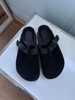 Birkenstock Boston Schwarz Wildleder Gr. 37