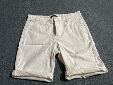 Stoffhose Cremefarben Gr M