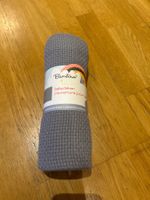 Baumwoll- Babydecke grau 80x100 Neu