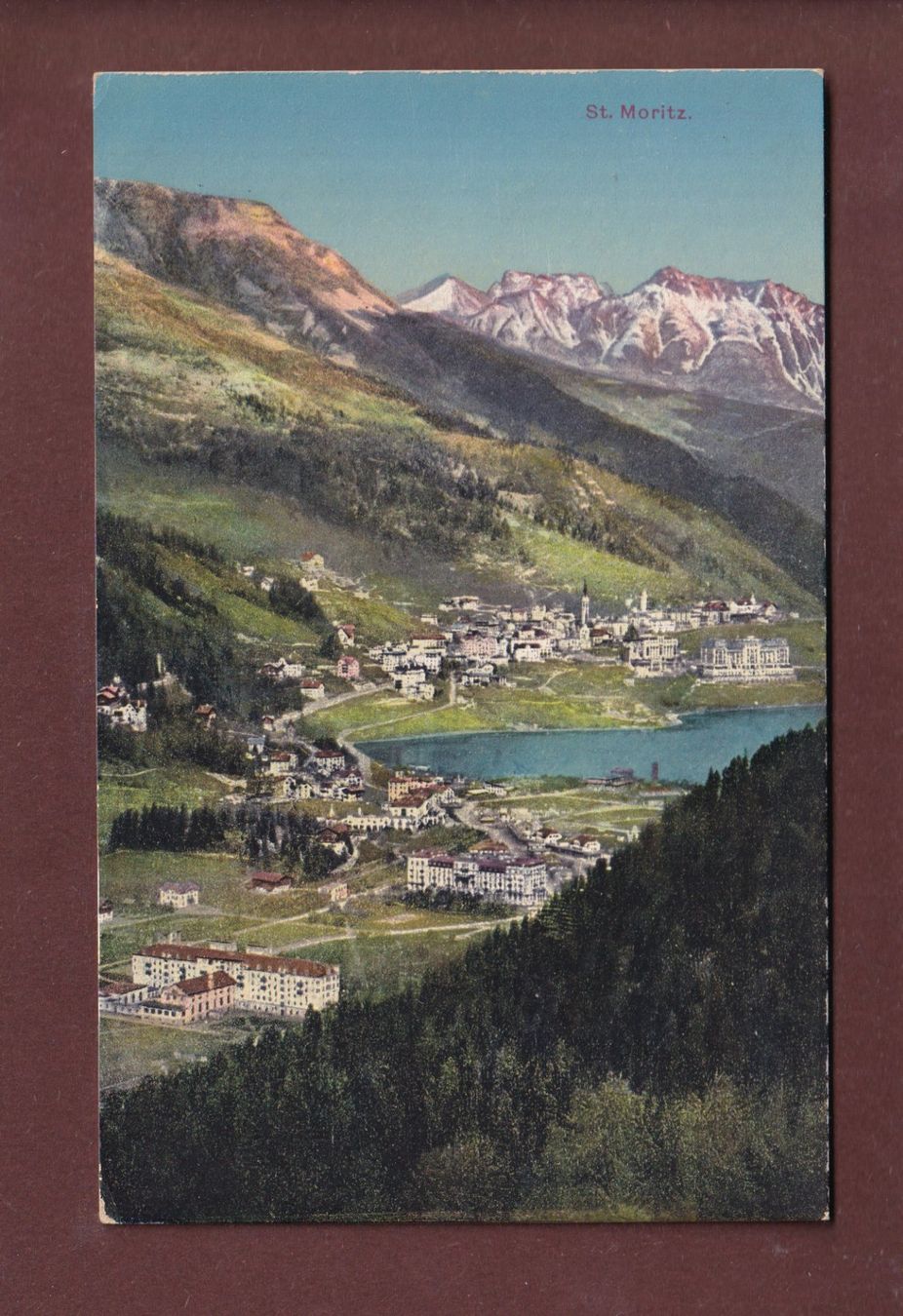 Cartoline postali: ST. MORITZ – Usato da Pully venduto da nicecards