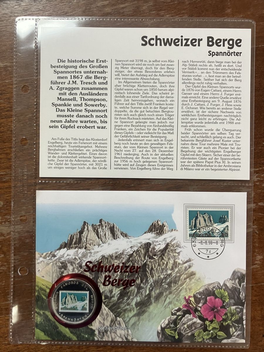 Tutti le monete: 9 Numisbriefe Schweizer Berge – Nuovo (secondo la descrizione) da Oberuzwil venduto da Paga77 6