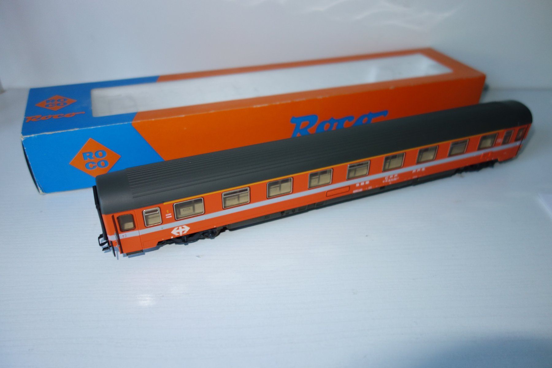 Roco Modellini di ferrovie: ROCO 54236D , SBB RIC,  WS,  Beleuchtung, OVP – Usato da Schachen b Herisau venduto da Locophon