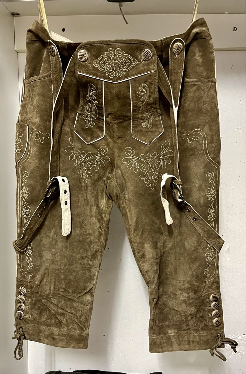 Pantaloni: Lederhose von WIESENPRINZ - Echtleder, Grösse 48 – Nuovo (secondo la descrizione) da Zürich venduto da VVintage 1