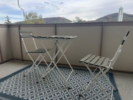 Balkonset Tisch und 2 Stühle grün Metall klappbar, TÄRNÖ