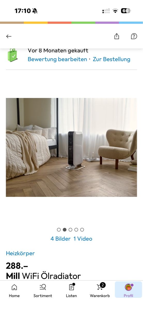 Radiatori: Mill WiFi Ölradiator – Usato da Zürich venduto da ZuriiiCity 1
