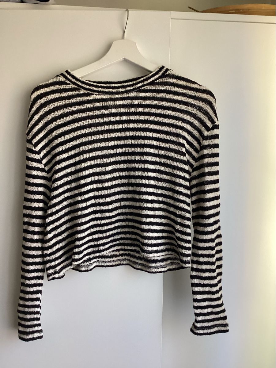 Pull&Bear Maglioni & Felpe: Pullover Pull&Bear gestreift schwarz weiss Grösse M Baumwoll – Usato da Zürich venduto da Struktur