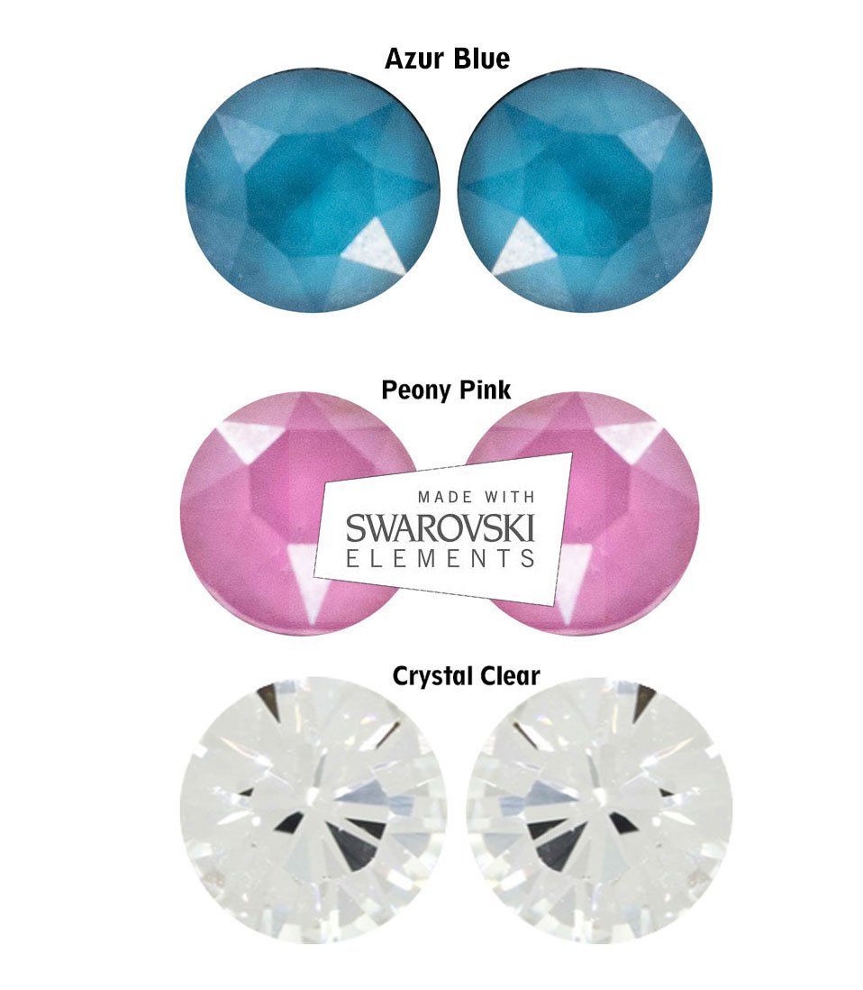 Orecchini pendenti & Orecchini a lobo: Swarovski Elements Crystal Ohrstecker in 17 Farben – Nuovo e nell'imballaggio originale da Bottenwil venduto da anh_5brz