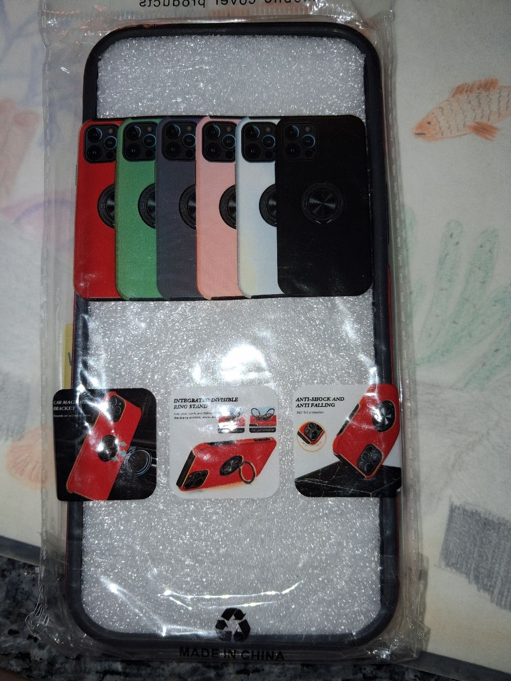 Cover & Protezioni schermo: iPhone 14 PLUS Covee rot mit Ring neu – Nuovo e nell'imballaggio originale da Weiach venduto da Musikmaengu 1
