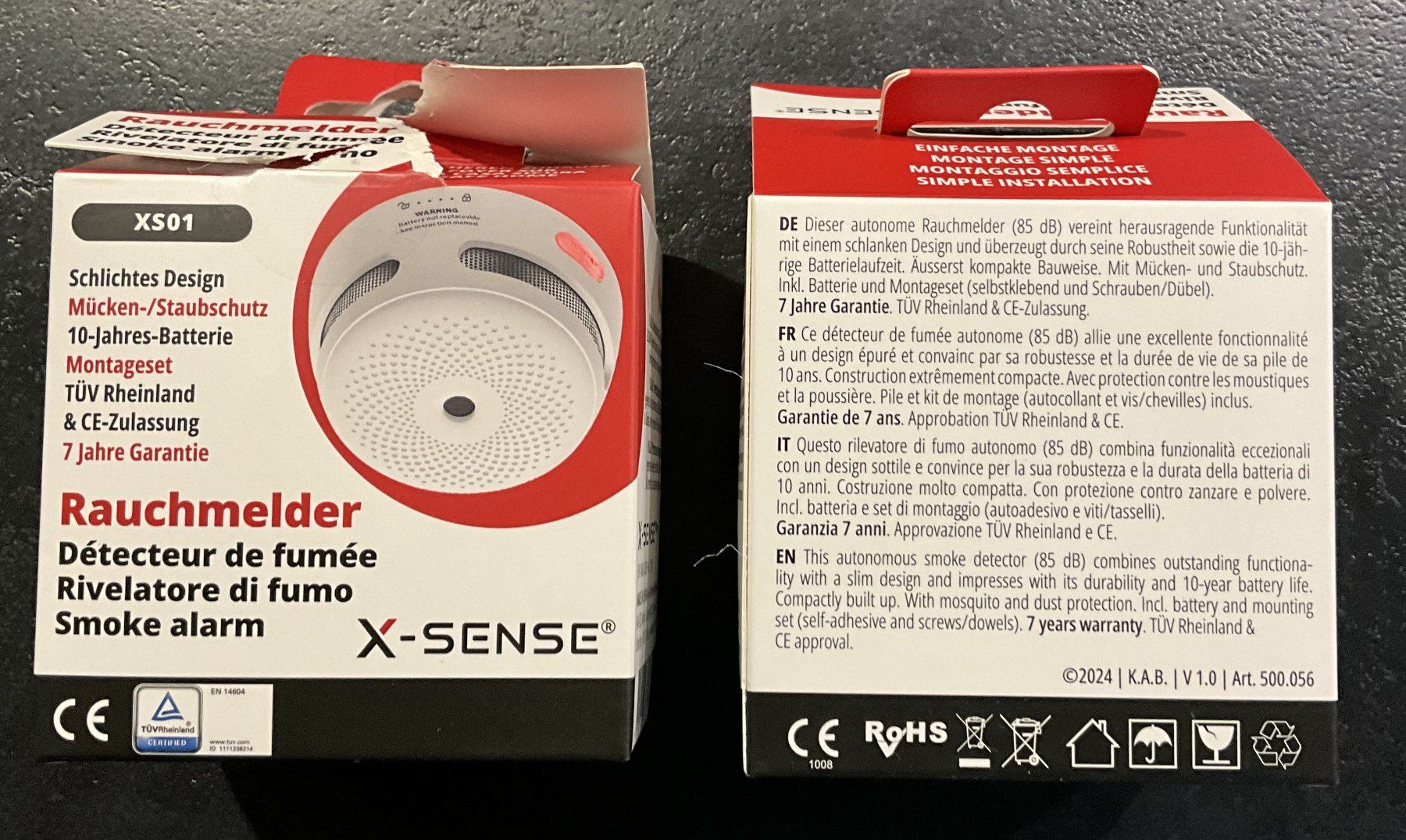 Sistemi d'allarme: 2 x Rauchmelder – Nuovo e nell'imballaggio originale da Wettingen venduto da Firstnicca