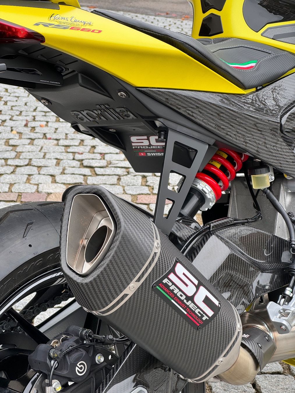 Aprilia Auspuffanlagen: SC PROJECT SC1-R - APRILIA RS660 E5 bis MY24 – Neu und originalverpackt aus Meggen von leupimoto