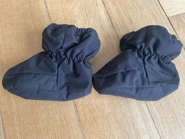 Gefüttert Baby Schühchen Schwarz Grösse 16/18
