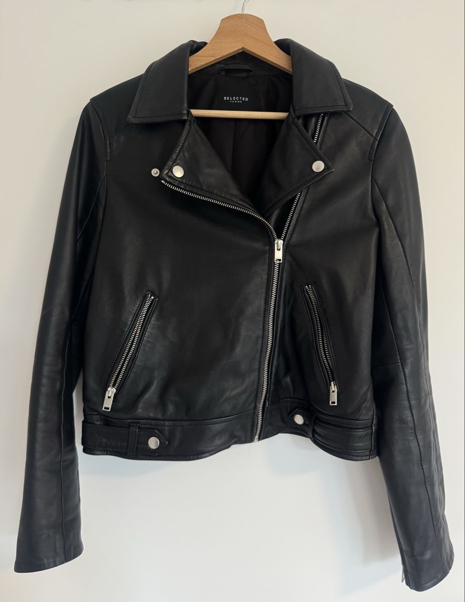 Selected Giacche: SELECTED 100% leather jacket (lederjacke) / S – Usato da Zürich venduto da collins9_kate1 1