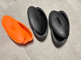 3 moules de cuisson en silicone papillote