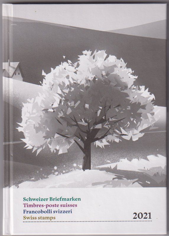Tous les timbres: Schweizer Briefmarkenjahresbuch 2021. Postfrisch. – Neuf (Voir description) à Dornach par kloster33