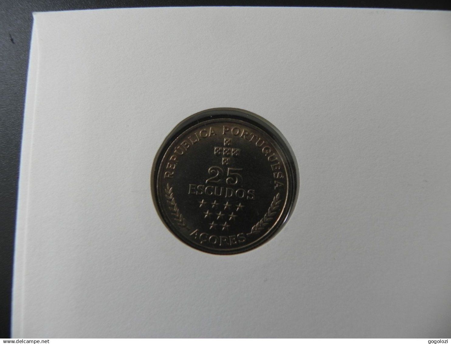Tutti le monete: Münzbrief Açores 25 Escudos 1980 – Usato da Biel/Bienne venduto da Gogolozi 3