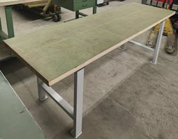 Werkbank Vollholz Länge 2500 mm