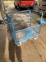 Robuster Rollcontainer Gitterwagen 70x100cm blau