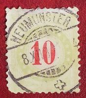 MA167) Portmarke 10 Rp. Vollstempel NEUMÜNSTER