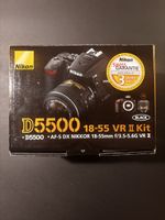 Nikon D5500 18-55mm VR II Kit schwarz mit Zubehoer