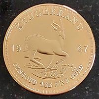 Krügerrand 1967 (Replica) in Münzkapsel