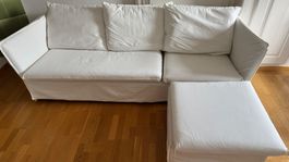 3er-Sofa BACKSÄLEN mit Récamiere. Weiss von IKEA