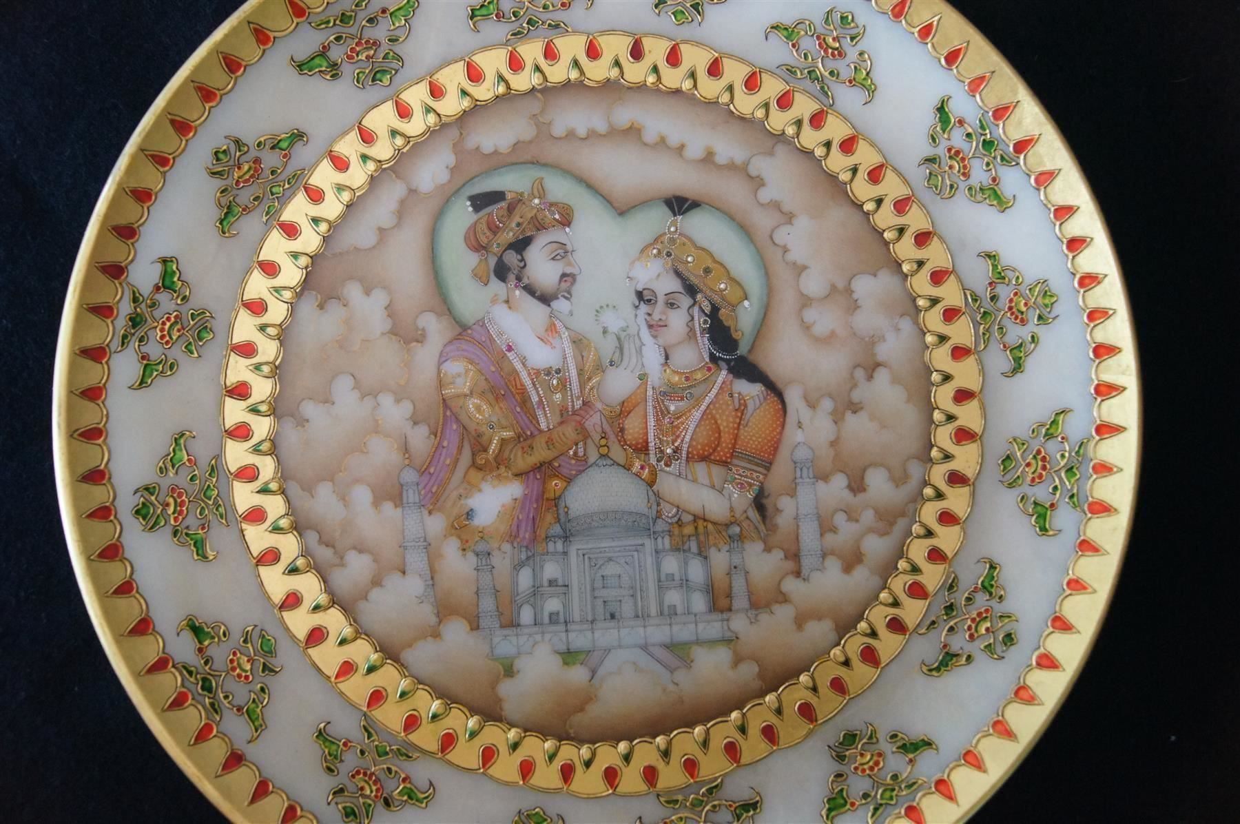Teller: Marmor-Zierteller Taj Mahal – Gebraucht aus Geroldswil von ARTEFACTO 1