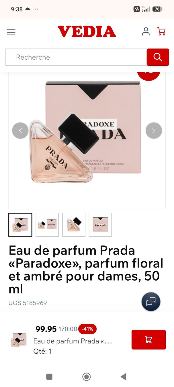 Prada Profumi & Eau de Toilette: Eau du parfum Prada – Nuovo (secondo la descrizione) da Bassecourt venduto da dar_c72c 1