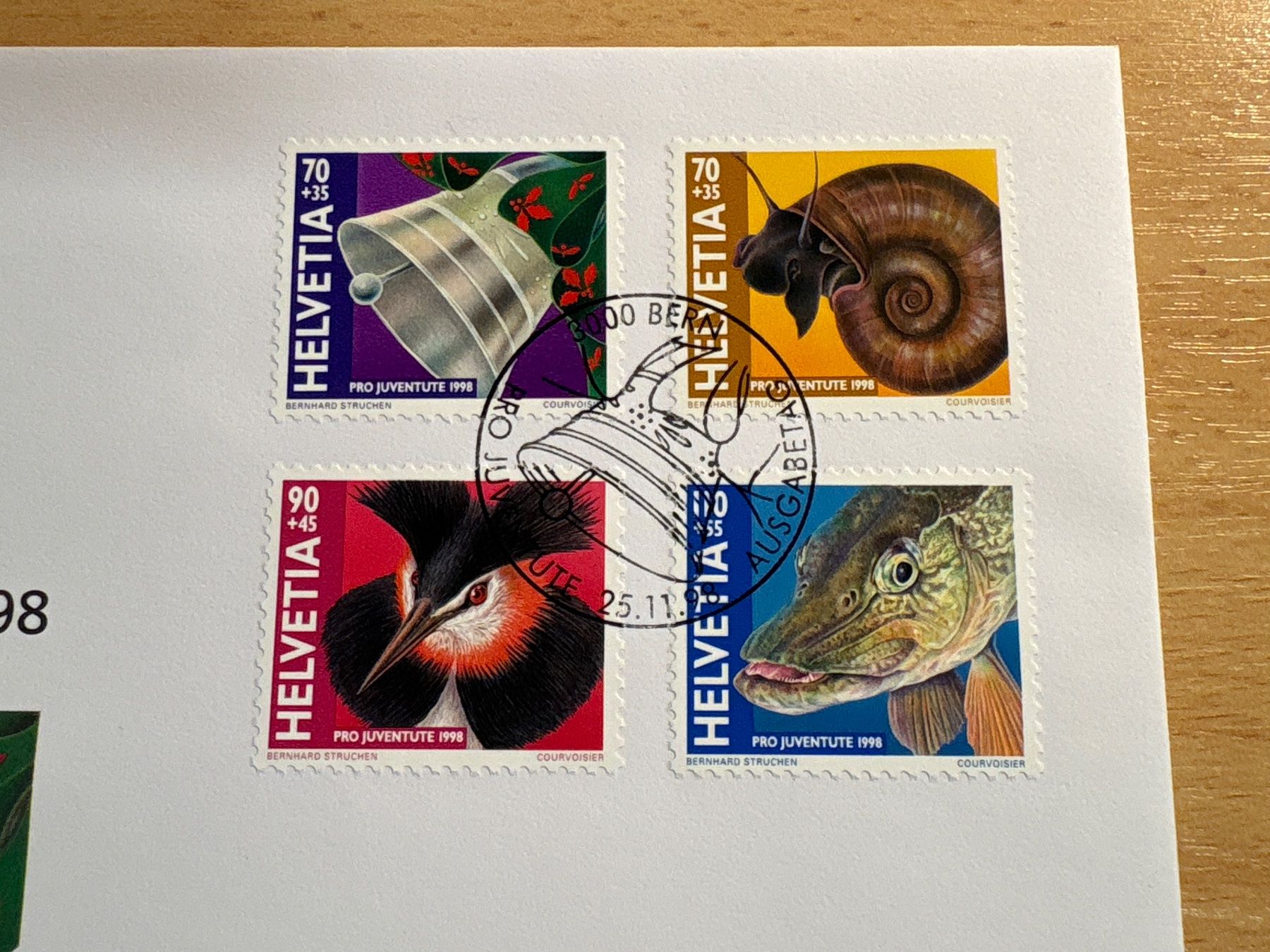 Tutti i francobolli: Pro Juventute Briefmarken-Satz 1998, Top! – Usato da Ibach venduto da lisch3 1