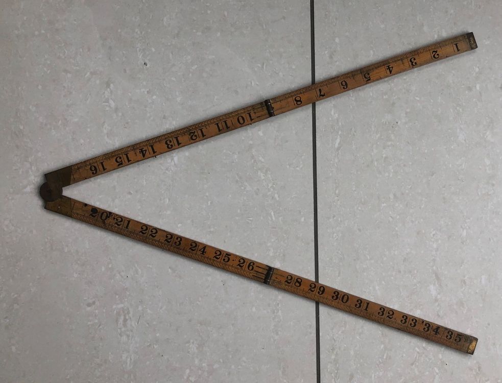Misurare: Antiker Zollstock / Gliedermassstab Holz  Rarität – Usato da Bülach venduto da rol_2mmy 3