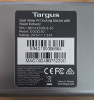Targus Docking Station DOCK180 4K guter Zustand