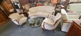 Elegante Sitzgruppe im Barock-/Louis-Philippe-Stil