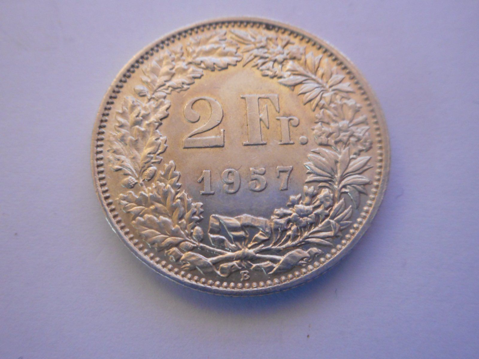 Tutti le monete: 2 Fr. 1957 silber  vorz+ – Nuovo (secondo la descrizione) da Kriegstetten venduto da pizlad2010 1