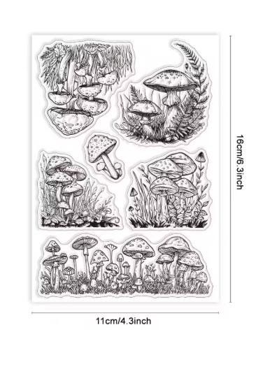 Timbri: Neues Set Motivstempel , Silikonstempel Pilze – Nuovo e nell'imballaggio originale da Effretikon venduto da wenuss