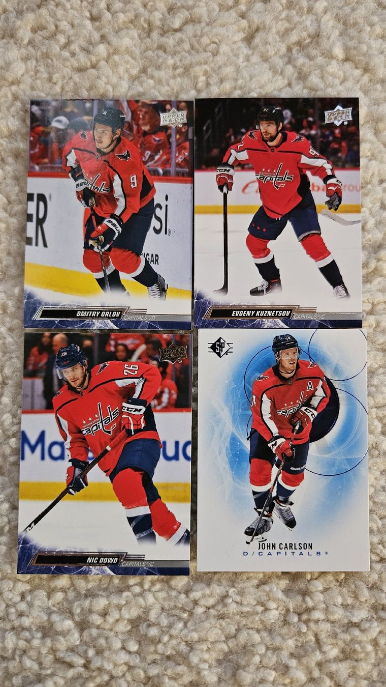Carte collezionabili: Capitals-KUZNETSOV,CARLSON,DOWD,ORLOV – Nuovo (secondo la descrizione) da Boltigen venduto da Calagero