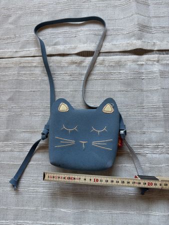 Blauen Katzen Tasche