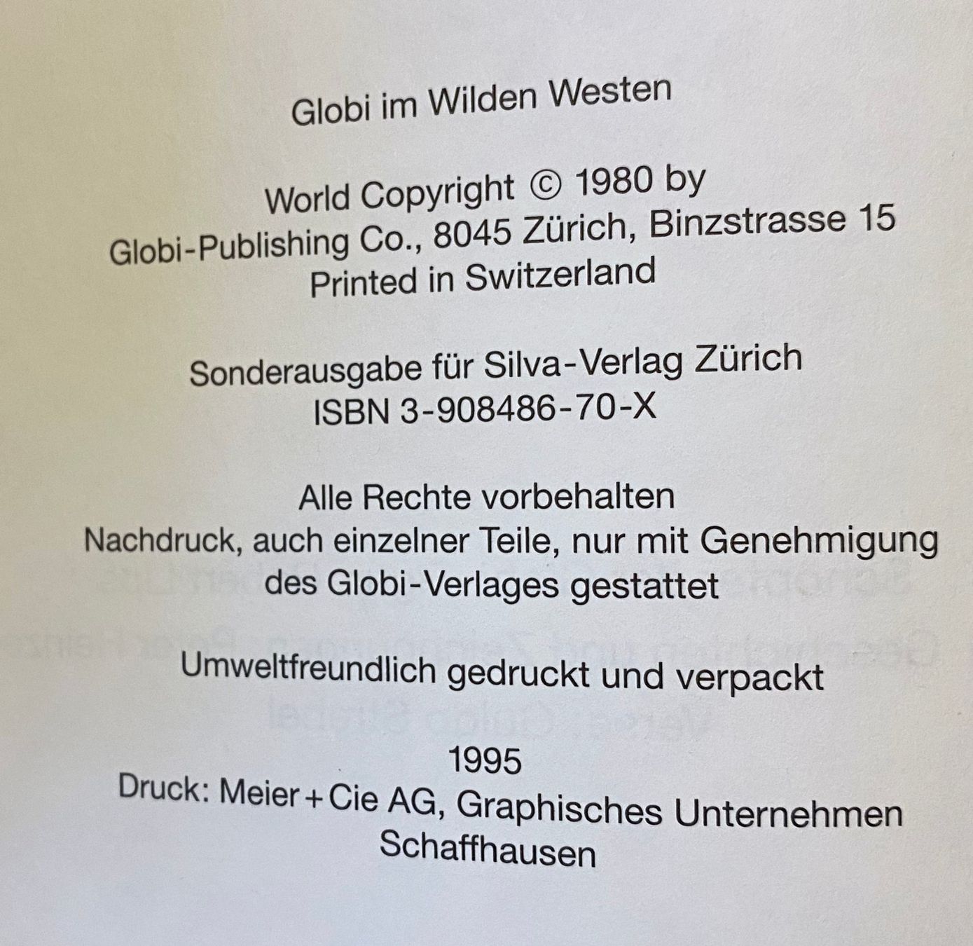 Libri: Globi im Wilden Westen | Globibuch 57 – Usato da Scherz venduto da Neogeo5000 3