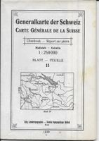 Generalkarte (Dufour) Blatt II (NORD-OST) 1929