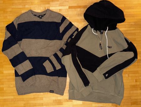 2x Volcom: Pullover Gr. S und Hoodie Gr. XS