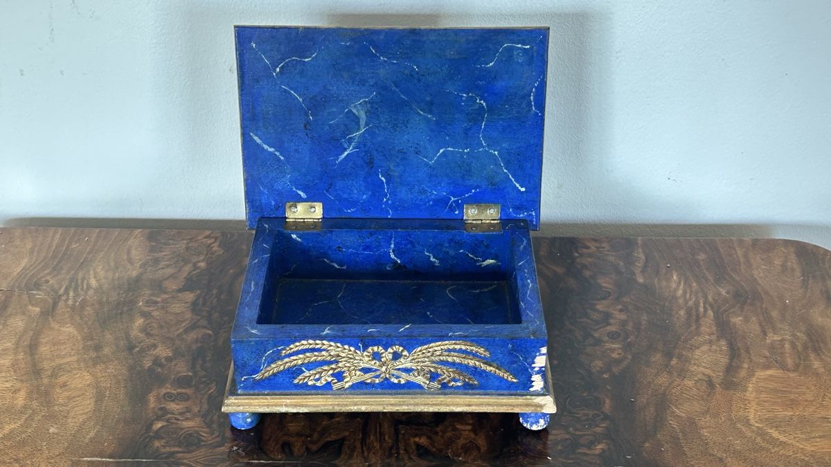 Barattoli: Antike Schmuckschatulle, Lapislazuli – Usato da Riedholz venduto da Frettchen63 1