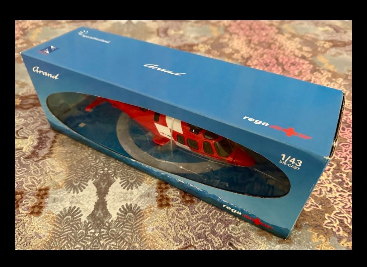 Rega Modellbausätze & Standmodelle: Rega Helikopter Grand 1:43 – Neu und originalverpackt aus Castione von DWNL 1