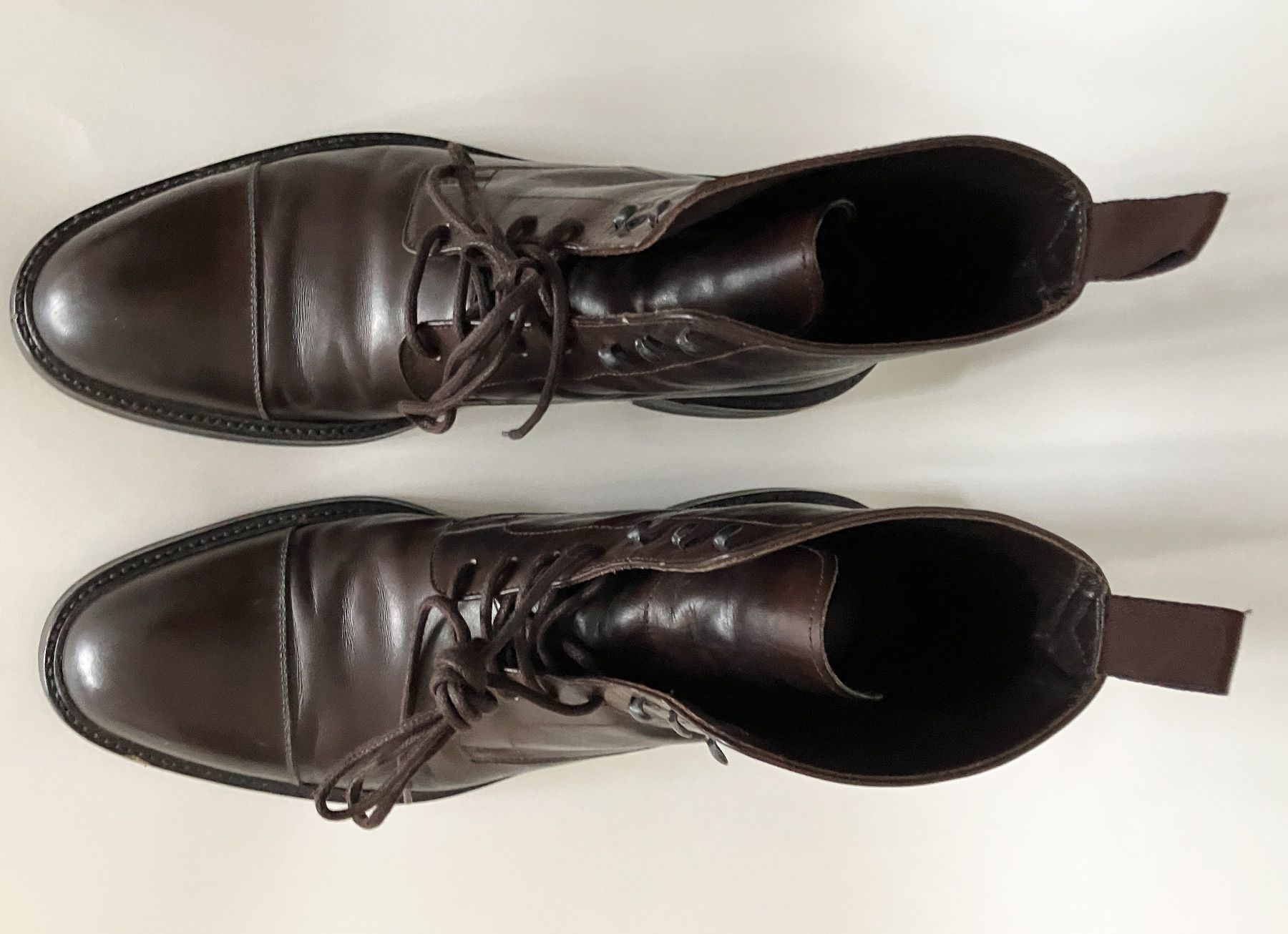 Chaussures hommes: Braune Lederstiefeletten, Gr. 45 – D'occasion à Zürich par katix 2
