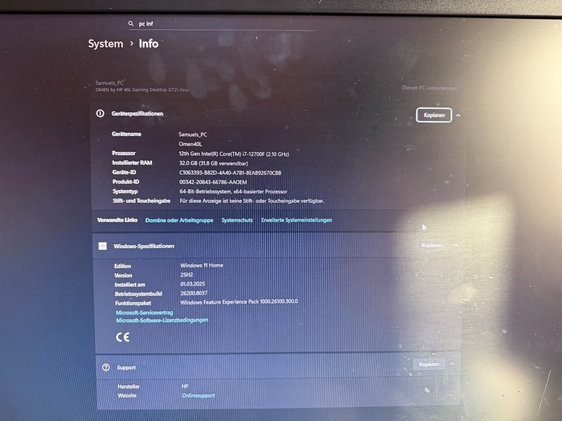 PC: Omen 40L Gamer PC – Usato da Meienberg venduto da Goetti 8