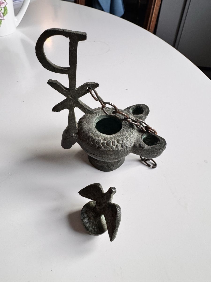 Lampade: Antikes Öllämpchen (Bronze?) – Usato da luzern venduto da Lily050 3